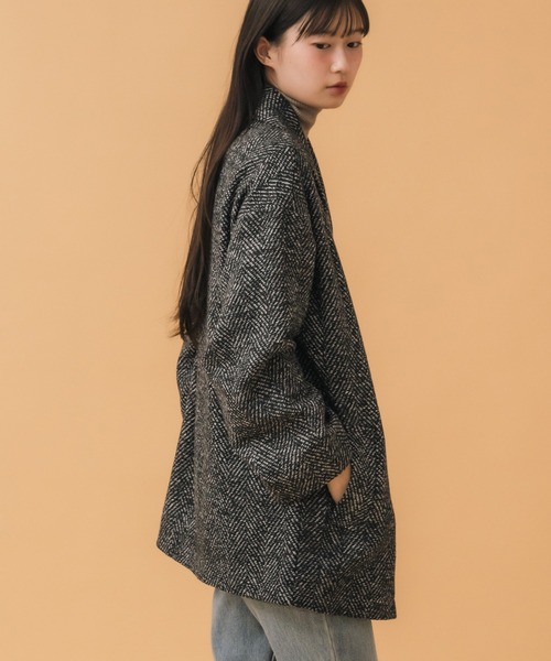 HEILIS（ヘイリス） ジャケット テーラードジャケット ヘリンボーン