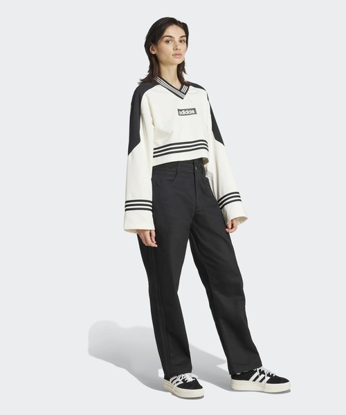 adidas トレーナー スウェット ブロッキング クルーネック