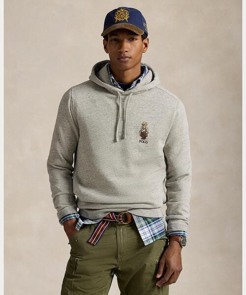 美品　ポロ　ラルフローレン　グレー　ジップパーカー　 メンズ L POLO RALPH LAUREN 大きいサイズ 3XL 4XL 5XL ラルフローレン