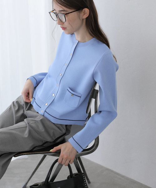 La TOTALITE（ラ トータリテ） カーディガン 「洗える」ウォッシャブル