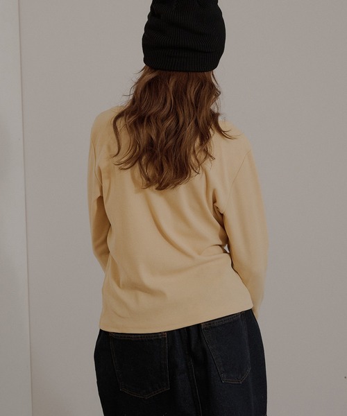 MUHET（ミュエータ） ヘンリーネック tシャツ henley neck layered