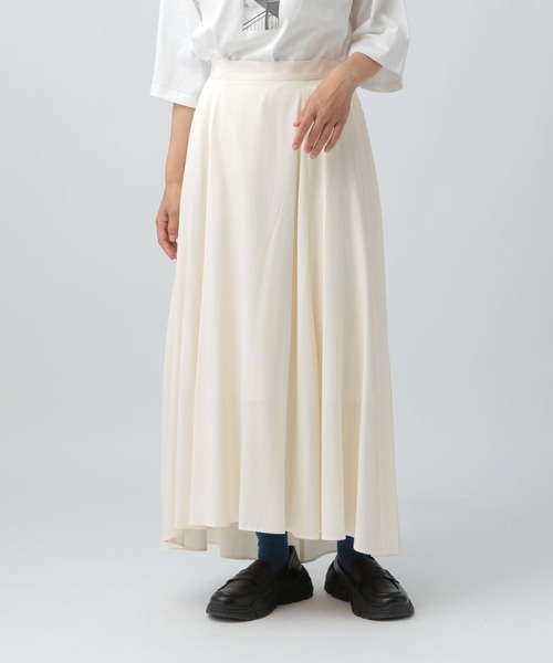 【新品未使用】【Paul Smith】フレアスカート　44L　レディース　白 LEPSIM（レプシィム） スカート フィブリルフレアスカート 582391