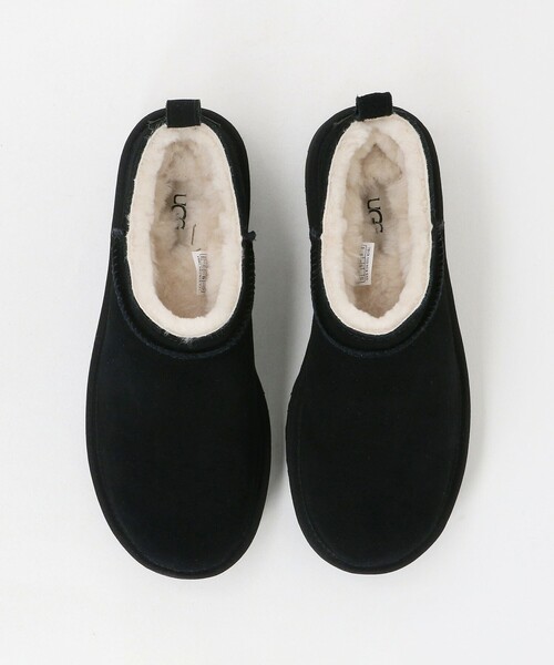 m♡　正規品ugg クラシックマイクロ　ブラック 24cm スリッポン黒 UGG Australia（アグオーストラリア） ブーツ 「UGG」クラシック