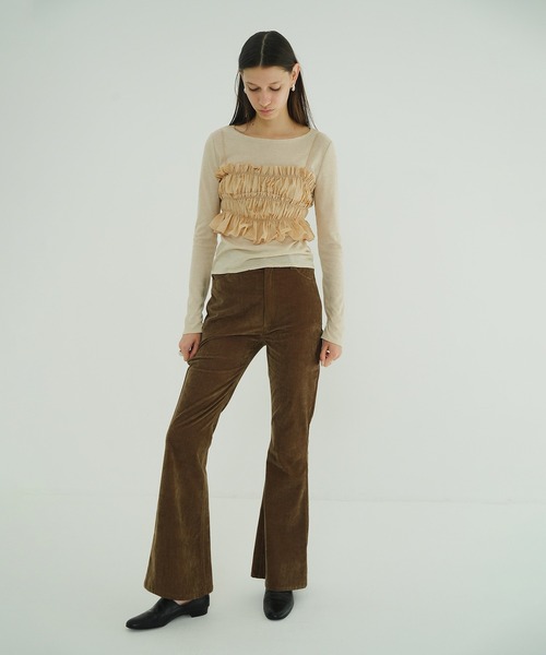 パンツ VELVET BELL BOTTOMS レディース