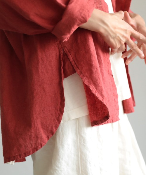 「soulberry」 長袖ブラウス M レッド レディース_画像8