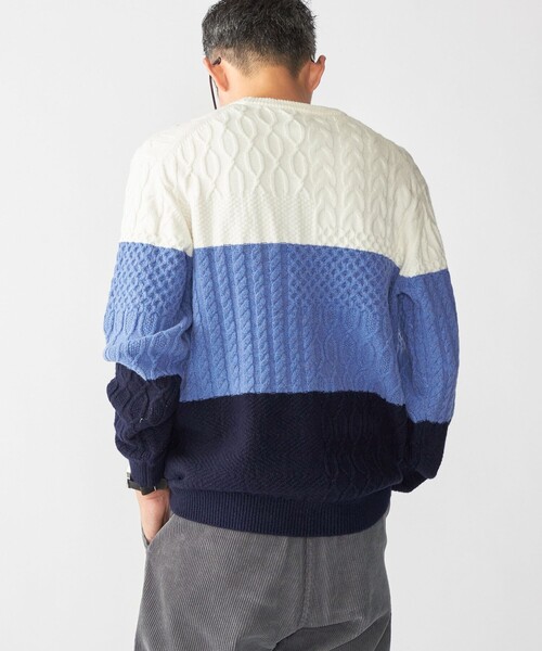 シップス（SHIPS）/SHIPS: 〈手洗い可能〉コットン ウール アラン プルオーバー ニット SHIPS（シップス） セーター ニット SHIPS: 「手洗い可能」コットン