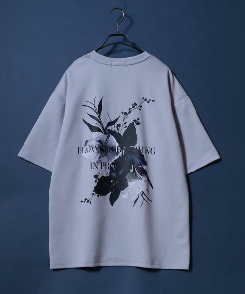 「ANPAS」 「suggestion」半袖Tシャツ L ライトグレー メンズ_画像9