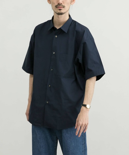 「THOMAS MASON」 半袖シャツ「URBAN RESEARCHコラボ」 MEDIUM ライトブルー メンズ_画像5