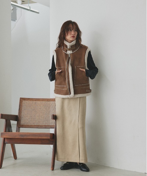 Joseph ムートンコート　検)Drawer ティディベア セール】シングルブレスト テディベアコート /ムートンタッチ/冬