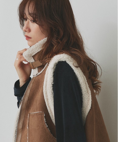 ad thie（アドティエ） ムートンコート ボアコート ムートン