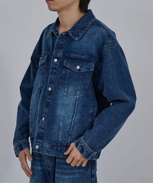 AH ABAHOUSE デニムジャケット gジャン VINTAGE LIKE BLAST DENIM