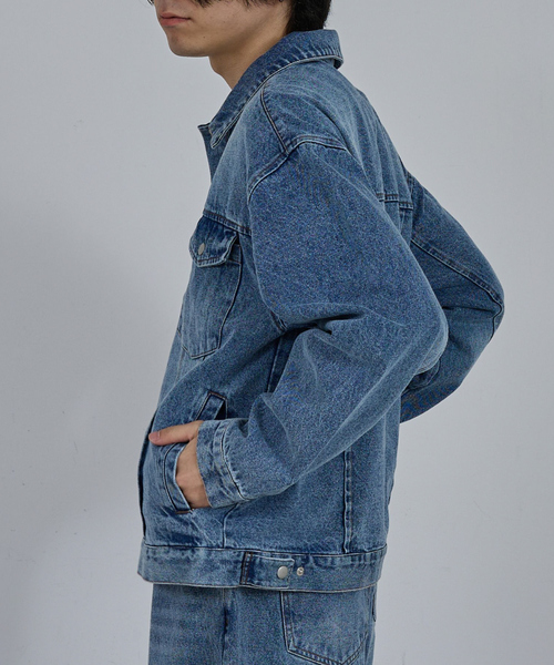 AH ABAHOUSE デニムジャケット gジャン VINTAGE LIKE BLAST DENIM