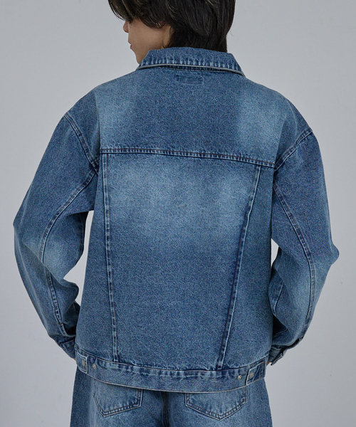 AH ABAHOUSE デニムジャケット gジャン VINTAGE LIKE BLAST DENIM