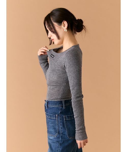 LILY BROWN ニット セーター ラメリブシアーニットトップス