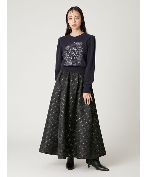 FRAY I.D（フレイ・アイディー） スカート ラメマトラッセタック