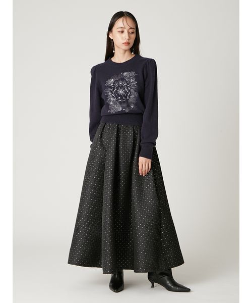 FRAY I.D（フレイ・アイディー） スカート ラメマトラッセタック