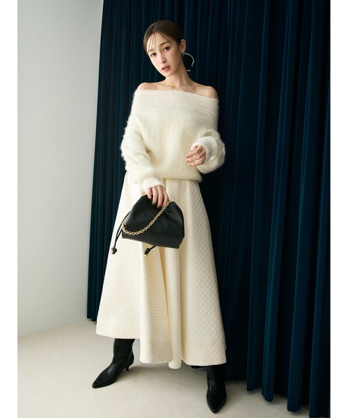 FRAY I.D（フレイ・アイディー） スカート ラメマトラッセタック