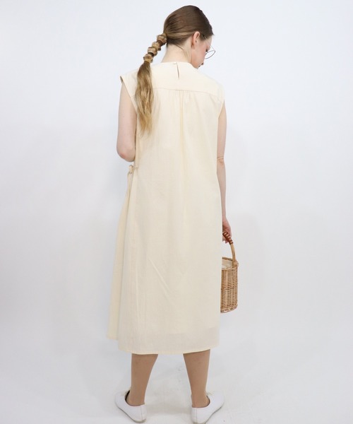「haupia」 ノースリーブワンピース MEDIUM ネイビー レディース_画像9