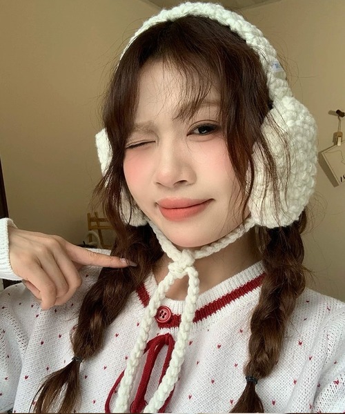shopnikoniko(ショップにこにこ) 耳当て イヤーマフ カラフルニット shopnikoniko(ショップにこにこ) 耳当て イヤーマフ カラフルニット