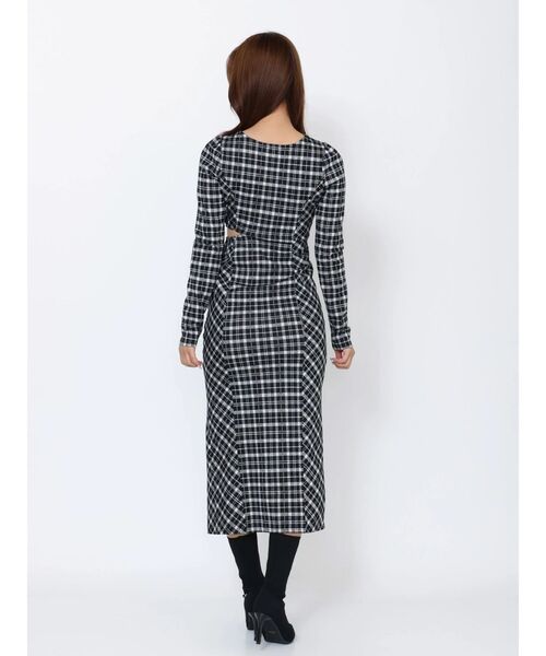 EATME（イートミー） ワンピース デコルテチェックワンピース