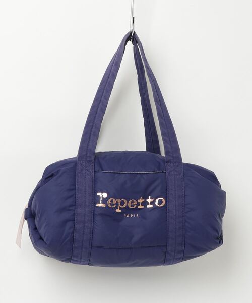 repetto（レペット） ワンポイントボストンバッグ - ブルー レディース