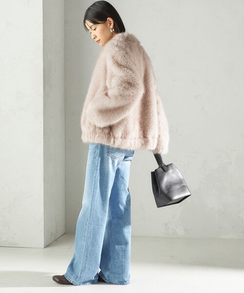 SHIPS（シップス） ブルゾン アウター フェイク ファー コクーン