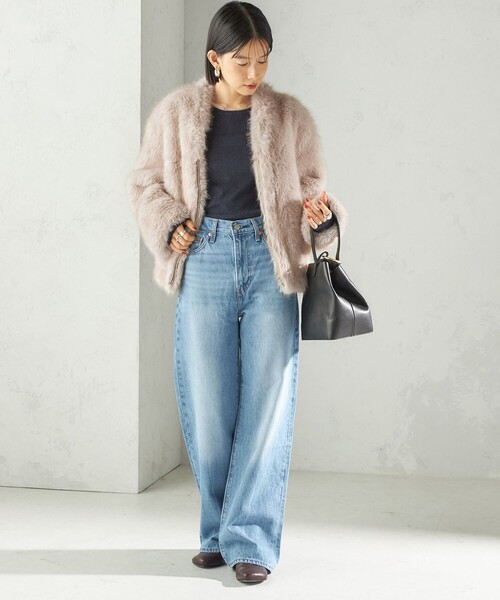 SHIPS（シップス） ブルゾン アウター フェイク ファー コクーン