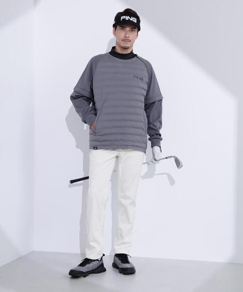 【ブラック】全方向ストレッチボンディングプリントテーパードパンツ <PERFORMANCE> (MENS) PING（ピン） パンツ 「PING APPAREL」全方向ストレッチボンディング
