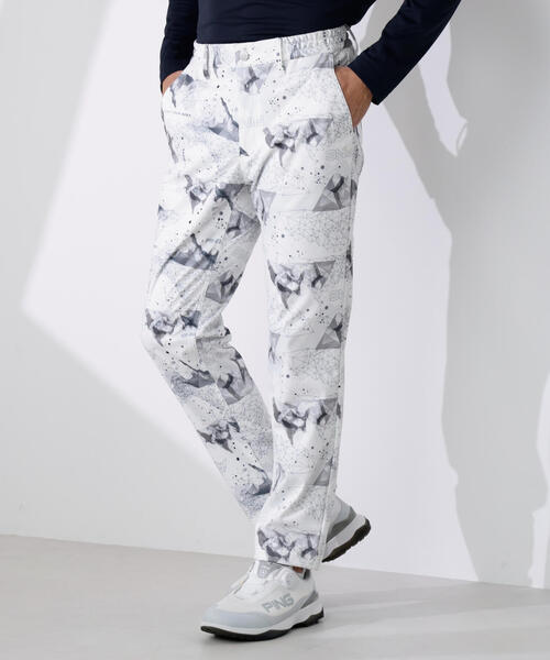 PING APPAREL ピン ジャガード柄 ストレッチパンツ ゴルフ 新品 PING（ピン） パンツ 「PING APPAREL」全方向ストレッチボンディング