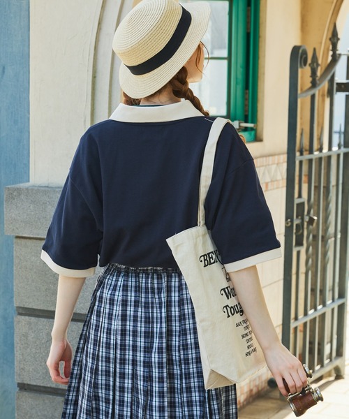 「PENNEYS」 半袖ポロシャツ FREE ベージュ レディース_画像2