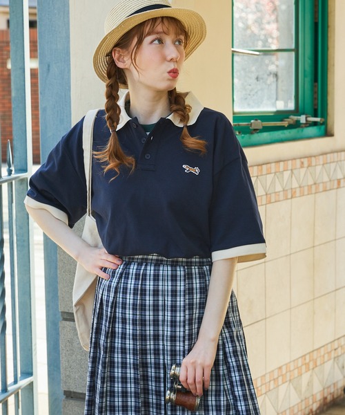 「PENNEYS」 半袖ポロシャツ FREE ベージュ レディース_画像3