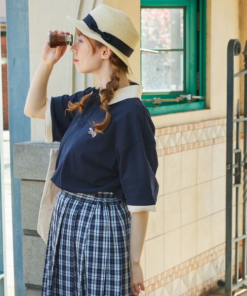 「PENNEYS」 半袖ポロシャツ FREE ベージュ レディース_画像9