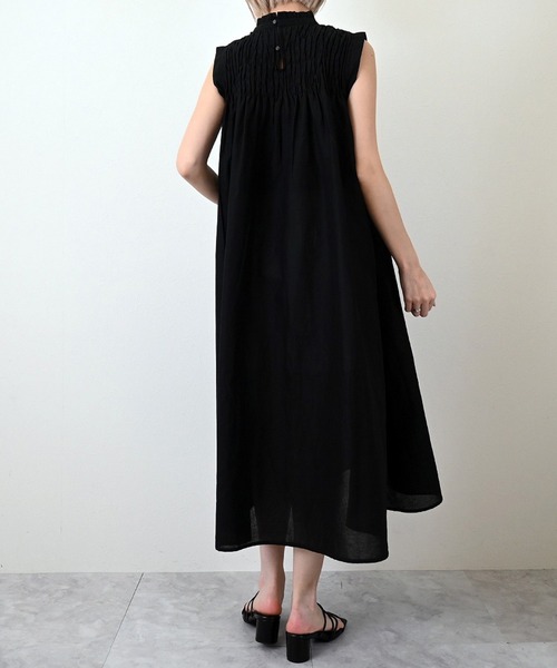 「STYLEBLOCK」 ノースリーブワンピース M カーキ レディース_画像5