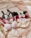 ブラジャー ショーツセット フラッフィー小花リ...の詳細画像1