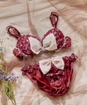 ブラジャー ショーツセット フラッフィー小花リ...の詳細画像3