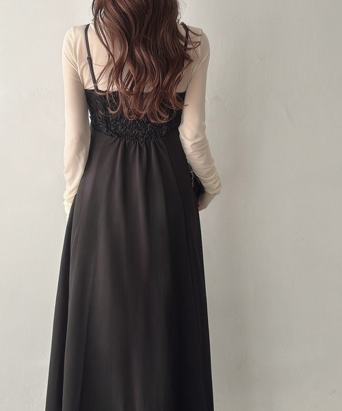 「Meiru」 キャミソールワンピース MEDIUM アイボリー レディース_画像5