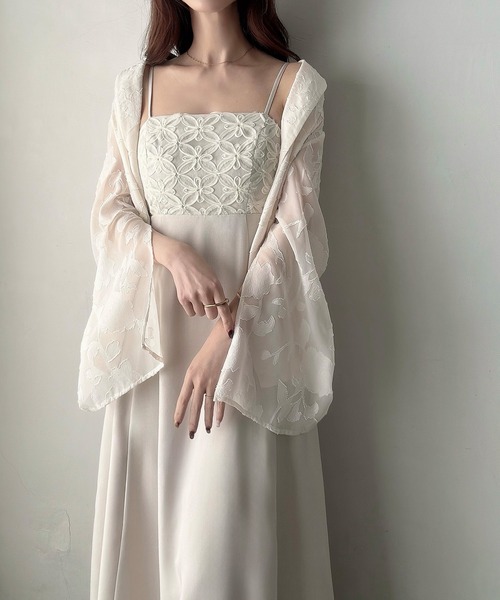 「Meiru」 キャミソールワンピース MEDIUM アイボリー レディース_画像7