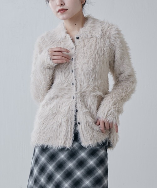 〖 新品 〗Lui's 2024AW シャギーカーディガン　Fサイズ 新品 〗Lui's 2024AW シャギーカーディガン Fサイズ シャギー