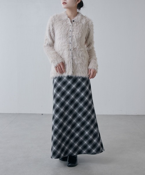 Lui's（ルイス） ニット セーター 「スタイルアップ」シャギー衿付き