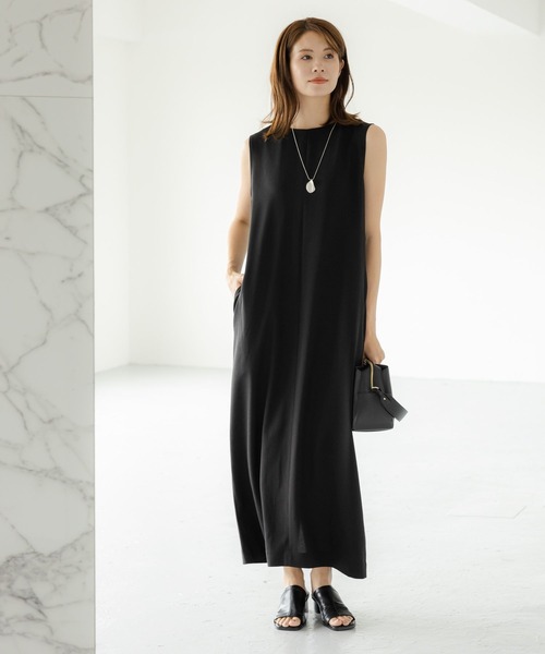 「Elura」 ノースリーブワンピース FREE カーキ レディース_画像3