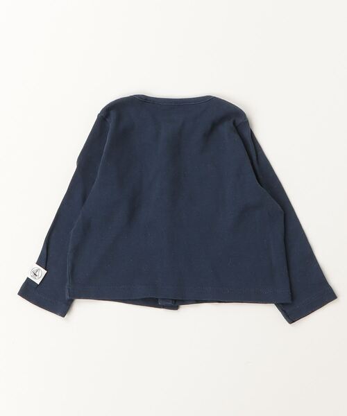 「PETIT BATEAU」 「KIDS」カーディガン 74cm ネイビー キッズ_画像2