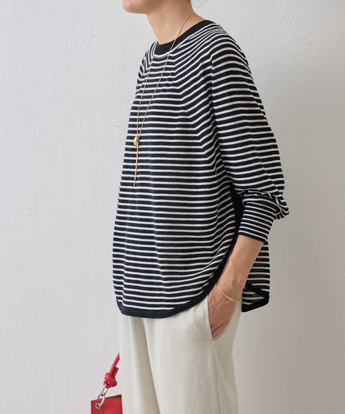 「BEARDSLEY」 長袖ニット FREE ブラック レディース_画像9