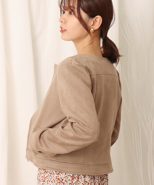 「libelle more」 ブルゾン M ベージュ レディース_画像2