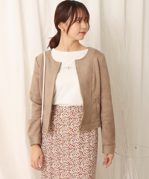 「libelle more」 ブルゾン M ベージュ レディース_画像5