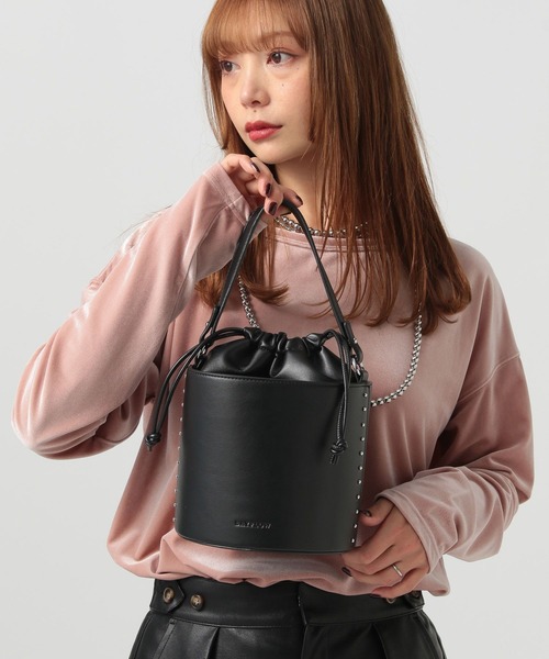 美品 KENZO パゴドン ハンドバッグ フランス製レザー バケツ型 巾着 BAYFLOW（ベイフロー） ハンドバッグ 「巾着単体でも使える