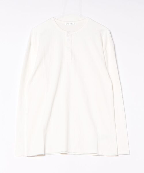 NOWLE（ノウル） ヘンリーネック tシャツ 「NOWLE」ワッフル