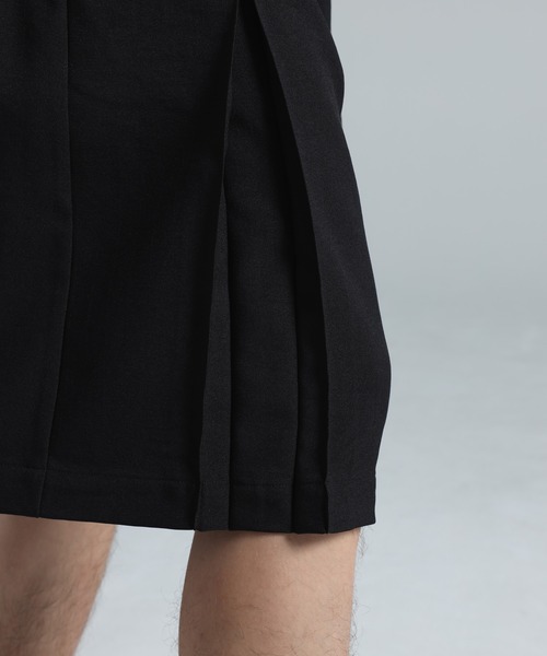 パンツ Y-3 SPORT UNIFORM PLEATED SHORTS メンズの画像