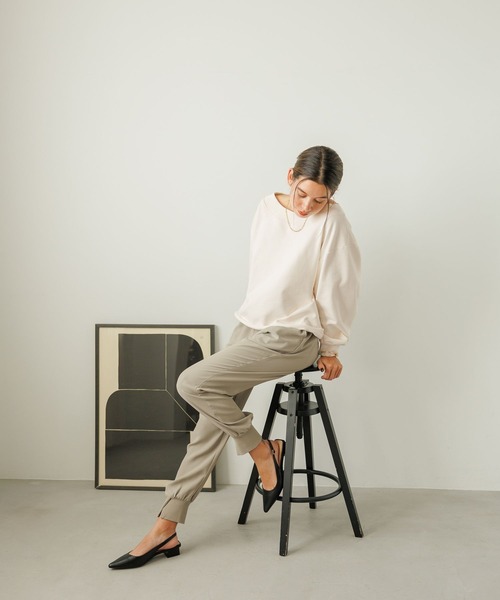 「BAYFLOW」 パンツ LARGE グレイッシュベージュ レディース_画像6
