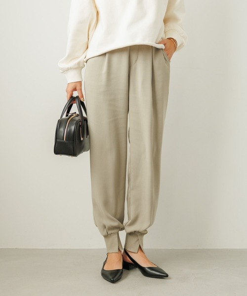 「BAYFLOW」 パンツ LARGE グレイッシュベージュ レディース_画像8