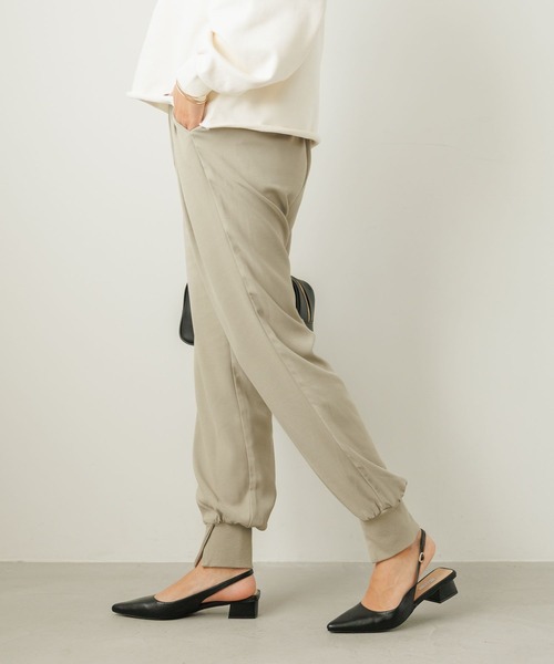 「BAYFLOW」 パンツ LARGE グレイッシュベージュ レディース_画像9